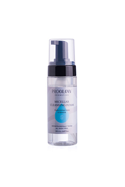 ProGlow Spumă de curățare facială, Micellar Cleansing Foam cu Extract din Fructe AHA și Betaină 150 ml