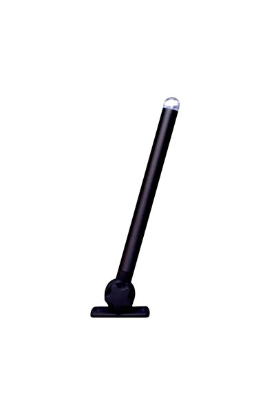 LALIZAS كشاف ملاحي بعمود قابل للطي Micro LED بضوء أبيض وهيكل أسود 60 سم