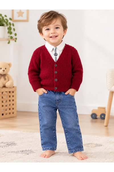 DIDuStore Men's 9-24 Months Knitwear Set