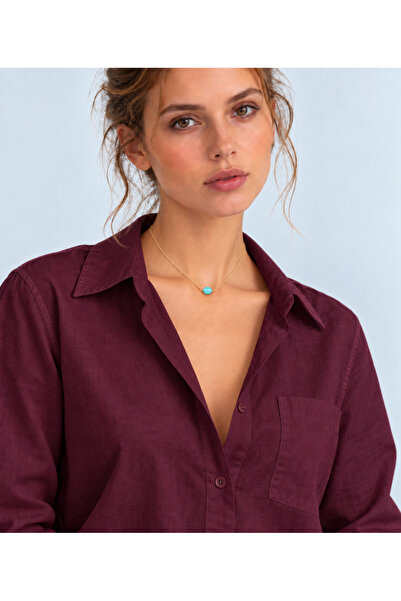 JİMNY JEWELRY Elira Natural Stone Steel Ghost Necklace