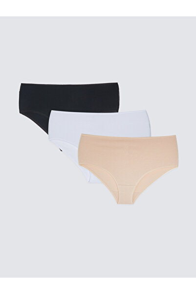 LC Waikiki Ozmarka New Season High Waist Plain Panties 3-Pack