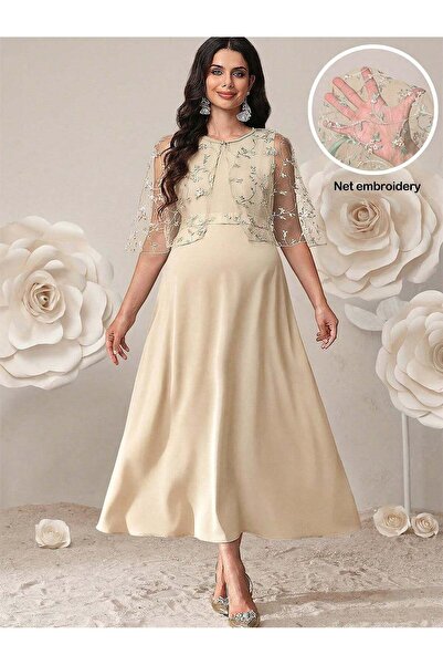 Sheya Set rochie și bolero, crem