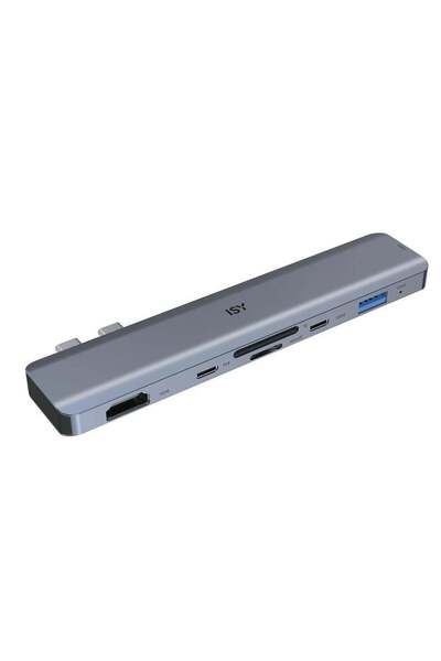 Isy IAD-1021-1 Replicator de porturi 5-în-1 2x USB-C - USB-A/2x USB-C/HDMI/Ci...