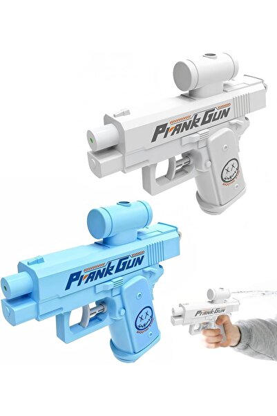 Generic Prank Water Gun, Set of 2, Small, Two-Way Spray Gun, White & Blue for...