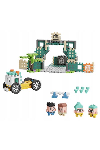Marioinex MINI WAFFLE CITY Set cu bancă și 148 de elemente