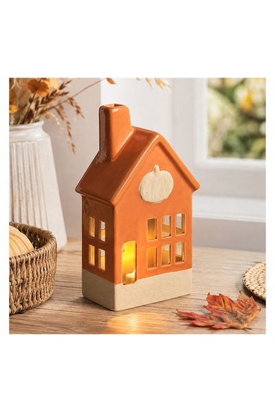 OEM Decorațiune de Toamna Casuta cu LED 9,5x6x18cm – lumină decorativă pentru...