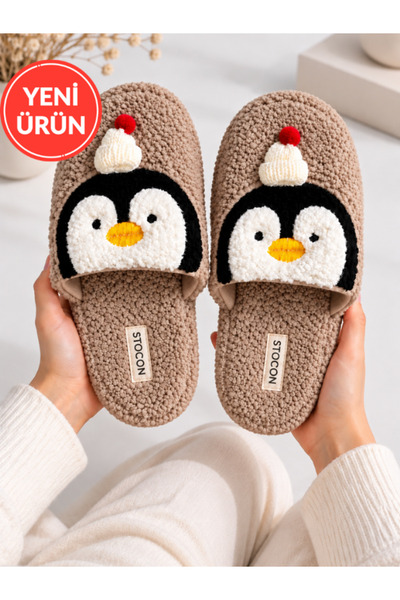 STOCON Penguin Non-Slip Sole Winter Women's House Slippers Dowry Slippers Clo...
