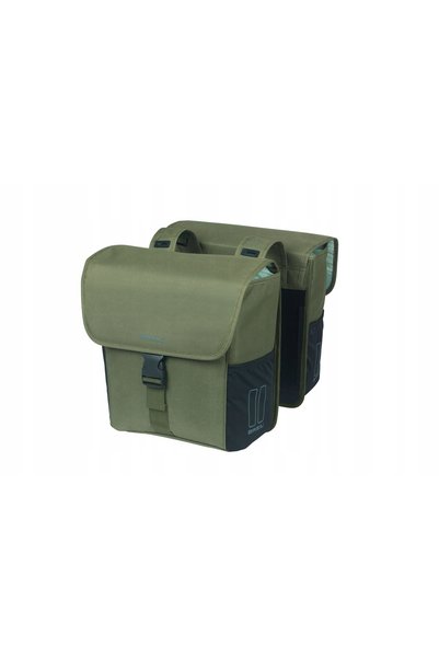 Basil Geantă de bicicletă Go Double Bag 32 l verde închis