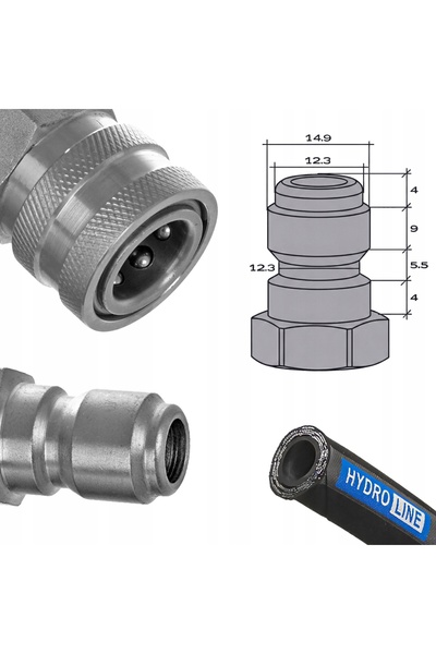 Techkar Furtun de 20m DN8 400 bari pentru spălător cu presiune NILFISK WAP AL...