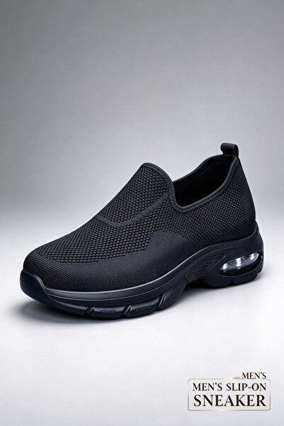 AllMart Arabia Men Slip On Height Increasing Sneakers 5cm Air Cushion Walking...
