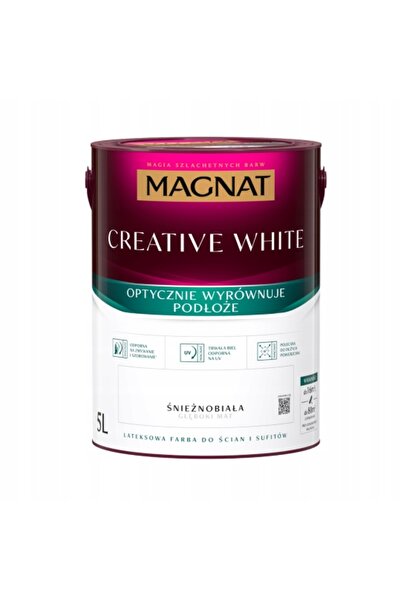 MAGNAT Vopsea albă creativă pentru pereți și tavane, albă, 5L