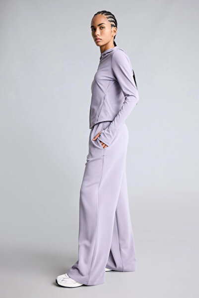 DeFacto I6280AXPR522 Mor Relaxed Fit Geniş Paça Standart Boy Modal Sporcu Eşofman Altı