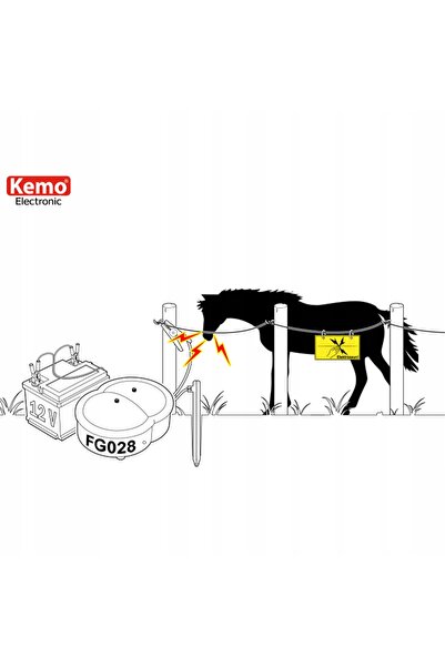 KEMO Pastuch energizor electric pentru gard electric 12V FG028