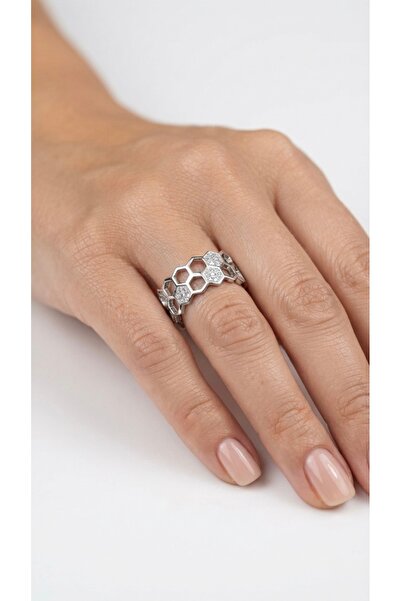 Âlâ Atelier Zircon Stone Honeycomb Ring