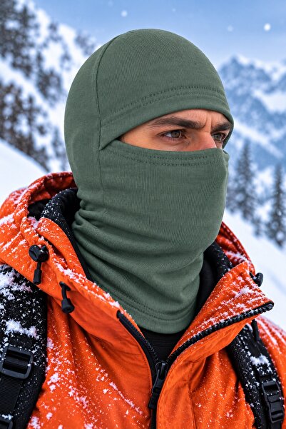 umut tekstil imalat Green Thermal Snow Mask Balaclava New Season Ultra Comfor...