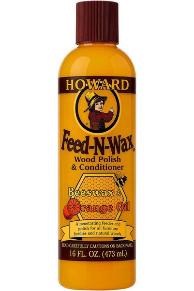 Howard Products FW0016 Wood Polish & Conditioner, 16 oz, Orange, 16 Fl Oz