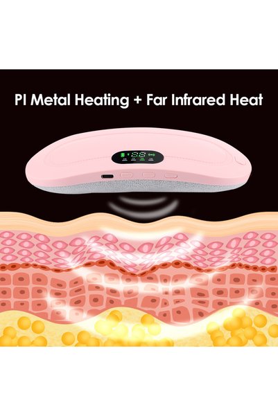 PASTSKY Electric Period Cramp Massager Vibrating Heating Belt