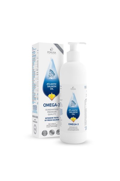POKUSA Temptation Linia Dietă Raw Ulei de Somon Atlantic 1000ml