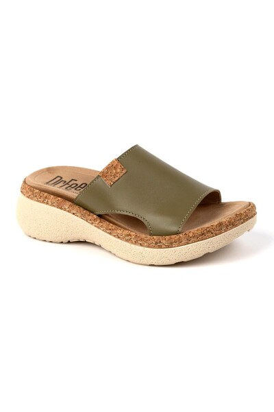 Dr. Feet Dr Feet 21005 olive green Slippers (Women)