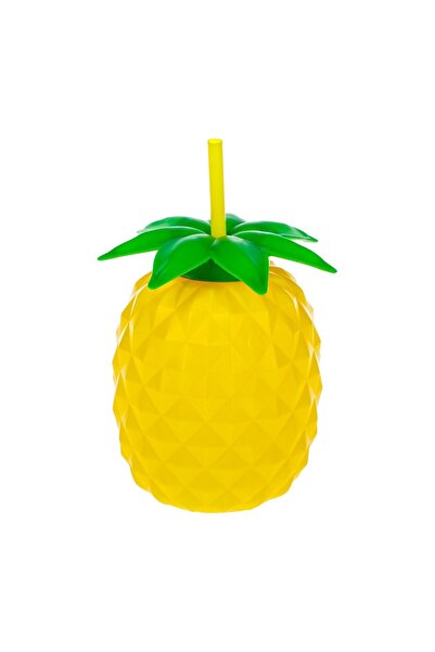 OEM Pahar in Forma de Ananas 3D din Plastic cu Pai 800ml – Accesoriu Fun pent...