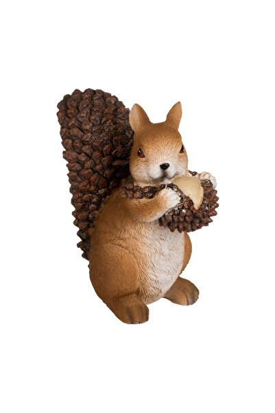 OEM Figurina Decorativa Veverita cu Ghinda 11cm – accent festiv pentru brad ș...