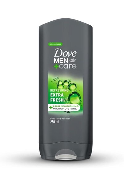 DOVE MEN + CARE منظف دوف للرجال منعش، إكسترا فريش، 3 في 1، لتنظيف الوجه والجس...