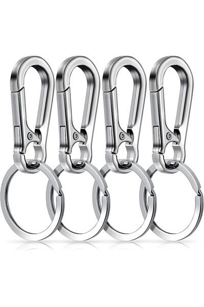 GENERAL Molain Metal Keychain Carabiner Clip Keyring Key Ring Chain Clips Hoo...