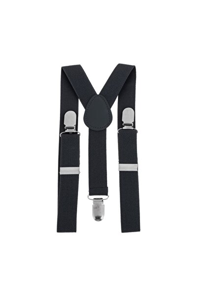 OEM Bretele copii 65x2,5 cm, albastru-gri, cleme metalice – susțin pantalonii...