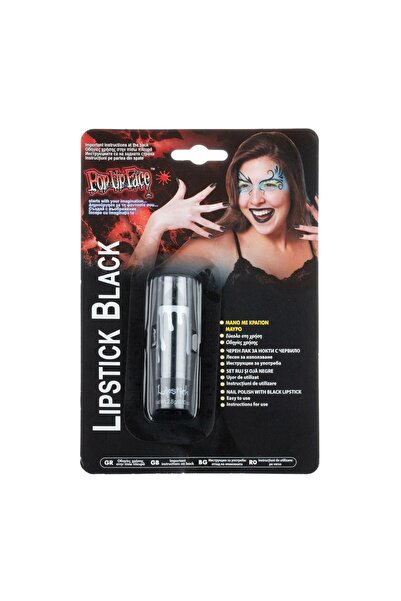 OEM Ruj de buze Culoare Neagră – Accesoriu Beauty Tematic pentru Machiaj de H...