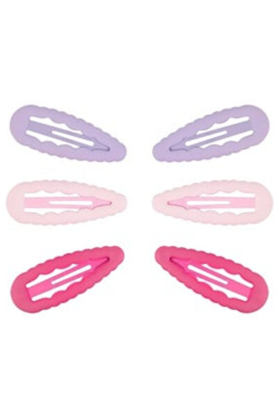 OEM Set Clame Metalice Par Roz Fucsia Lila Mate Model Valuros pentru Copii 5c...