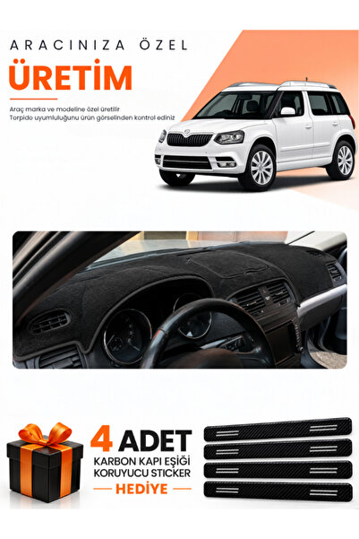 e-biz Skoda Yeti̇ (2012-2018) Compatible Dashboard Protection Cover Auto Cove...