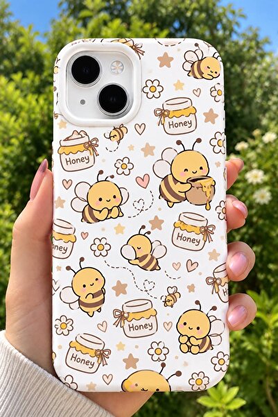 İphone 15 Uyumlu Lansman İçi kadife Şık Desenli Silikon Telefon Kılıfı