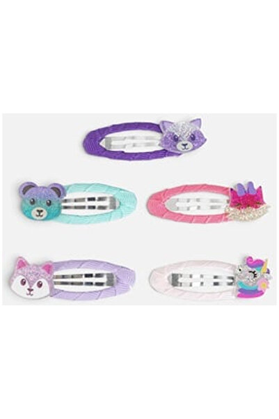 OEM Clame de Par Colorate Animalute pentru Copii 5cm - 5buc
