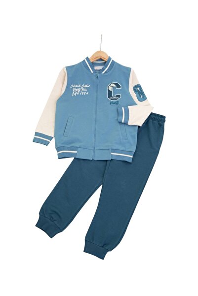 voyyo kids baby سترة جامعية موسمية للأولاد مع تطريز C للأعمار من 6-7-8-9-10 س...