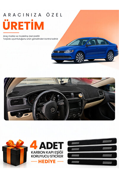 e-biz Volkswagen Jetta (2010-2018) Compatible Dashboard Protection Cover Auto...