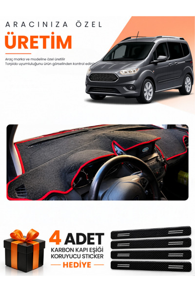 e-biz Ford Courier (2020-2023) Compatible Torpedo Protection Cover with Scree...