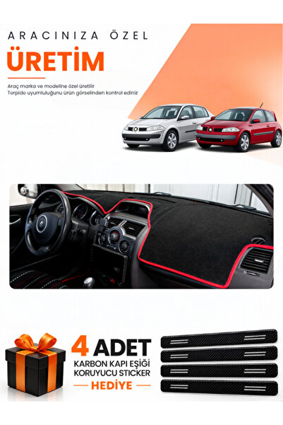 e-biz Renault Megane 2 Small Screen (2002-2009) Compatible Torpedo Protection...