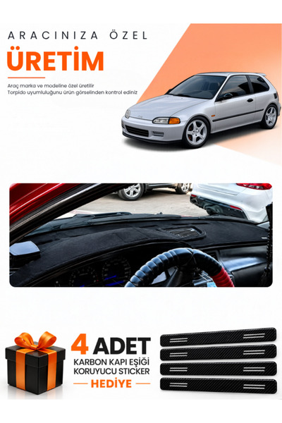 e-biz Honda Civic Eg-Ex-El (1994-2000) Compatible Torpedo Protection Cover Au...