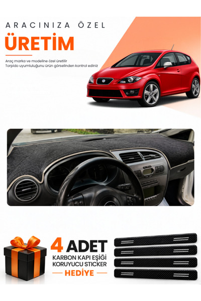 e-biz Seat Leon (2005-2012) Compatible Dashboard Protection Cover Auto Cover ...