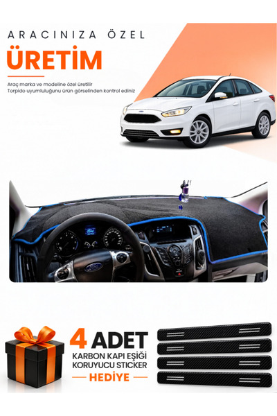 e-biz Ford Focus 3.5 Sedan (2014-2018) Compatible Dashboard Protection Cover ...