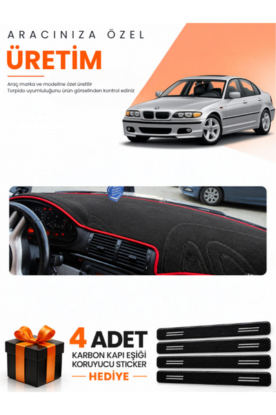 e-biz Bmw E46 (1997-2006) Compatible Dashboard Protection Cover Auto Cover - ...