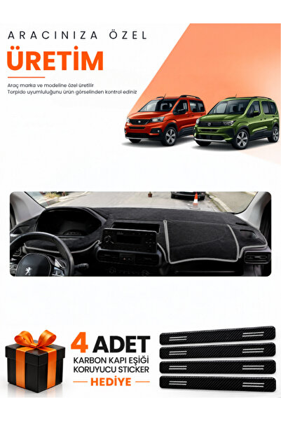 e-biz Peugeot Rifter (2018-2026) Compatible Dashboard Protection Cover Auto C...