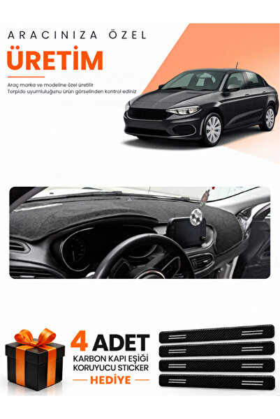e-biz Fi̇at Egea Sedan (2019-2026) Compatible Torpedo Protection Cover with T...