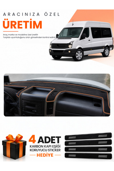 e-biz Volkswagen Crafter (2012-2019) Compatible Dashboard Protection Cover Au...