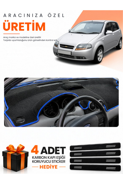 e-biz Chevrolet Kalos (2009-2013) Compatible Dashboard Protection Cover Auto ...