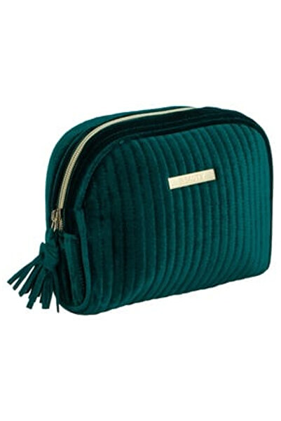 OEM Portfard Verde Catifelat cu Dunga Reliefata 19x6x16cm