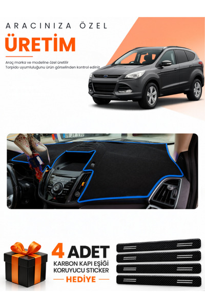 e-biz Ford Kuga (2013-2015) Compatible Dashboard Protection Cover Auto Cover ...
