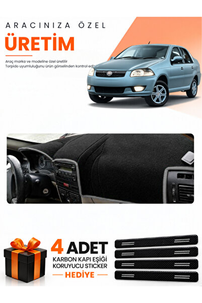 e-biz Fiat Si̇ena (2005-2012) Compatible Dashboard Protection Cover Auto Cove...