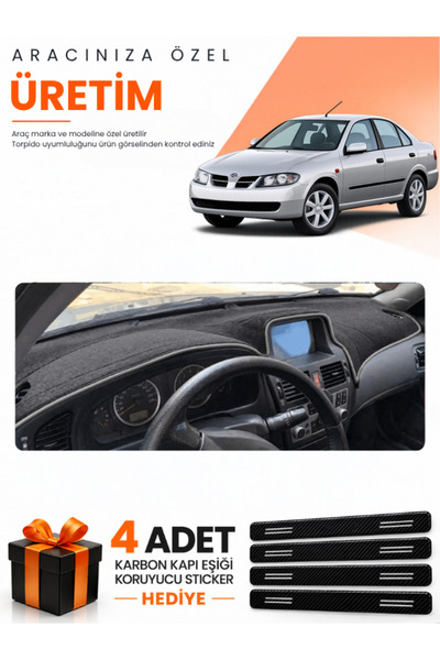e-biz Nissan Almera Screened (2000-2006) Compatible Torpedo Protection Cover ...