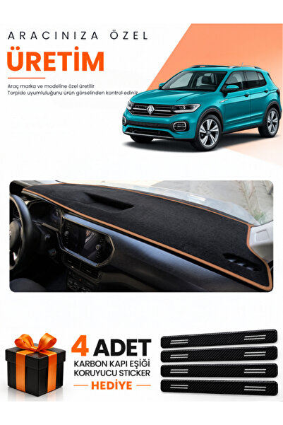 e-biz Volkswagen T-Cross (2021-2023) Compatible Dashboard Protection Cover Au...